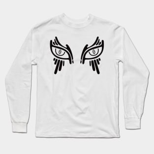 Abstract tribal tattoo with eye concept No. A22 Long Sleeve T-Shirt